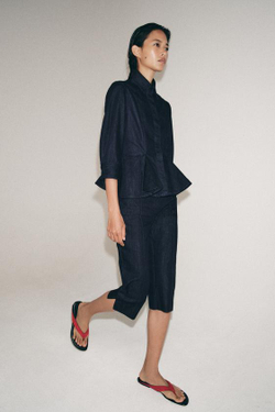 ZARA ДЖИНСЫ КАПРИ — ZW COLLECTION, СИНИЙ