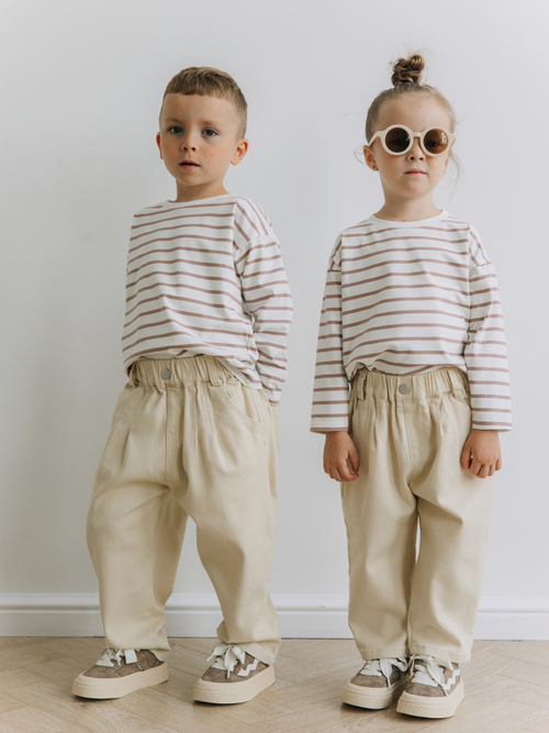 Джинсы Boyfriend, Бежевый