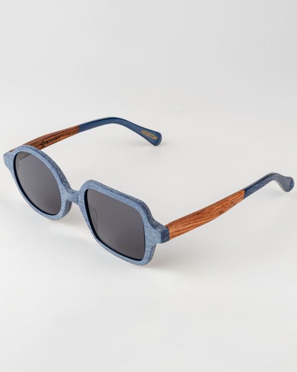 Очки солнцезащитные Spunky MIXOLOGY 6 Blue wood. dark grey - фото 3