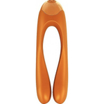 Мини вибратор на палец Satisfyer Candy Cane оранжевый