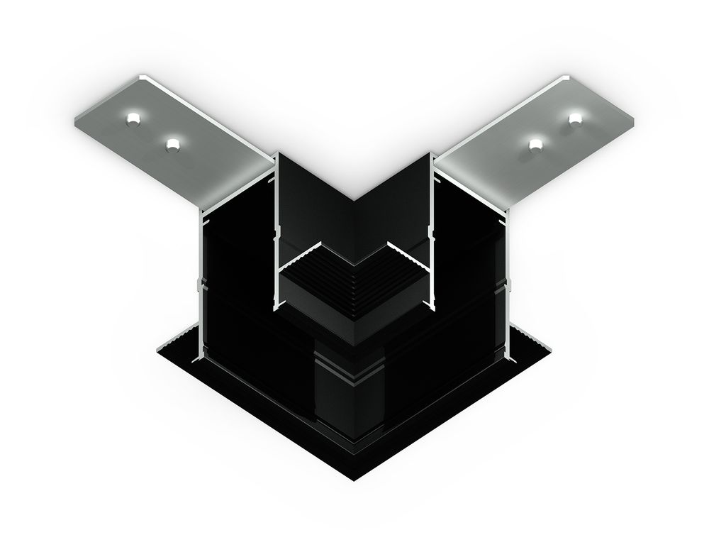 Ambrella Коннектор угловой для встраиваемого шинопровода Magnetic 220V Magnetic 220V GL1040