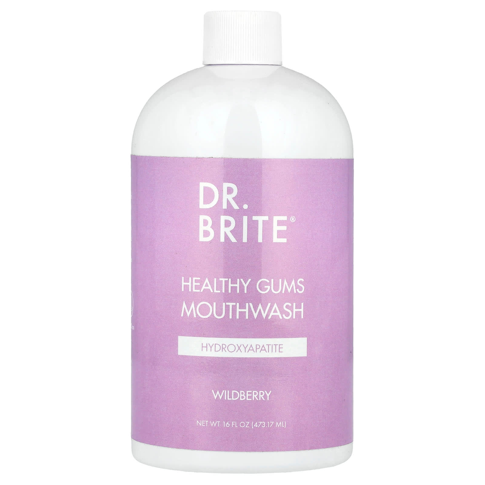 Dr. Brite, Healthy Gums, ополаскиватель для рта, гидроксиапатит, лесные ягоды, 473,17 мл (16 жидк. унций)