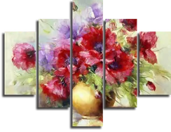 Модульная картина "Цветы в вазе"