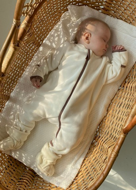 Комбинезон из флиса экрю