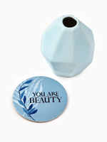 Ваза для цветов и подставка You are beauty, 9×7×7 см, 100 мл.