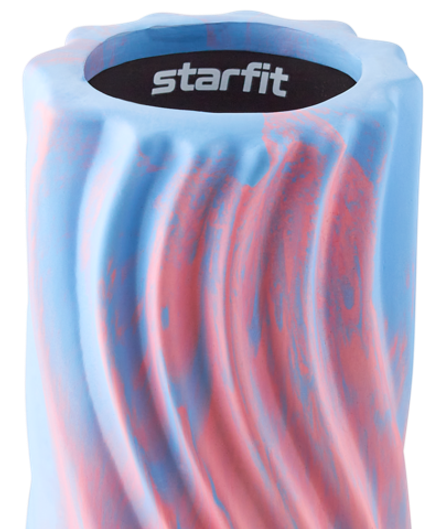 Ролик массажный FA-525 EVA/PP, 45x14 cм, низкая жесткость, розовый/голубой