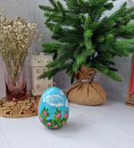 Фарфоровое пасхальное  яйцо "Весенний кролик"