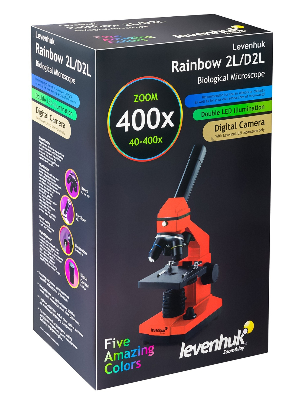 Микроскоп Levenhuk Rainbow D2L, 0,3 Мпикс, Moonstone\Лунный камень