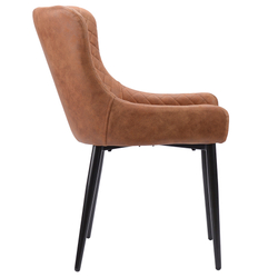 Стул Bergenson Bjorn Calvin экокожа светло-коричневый