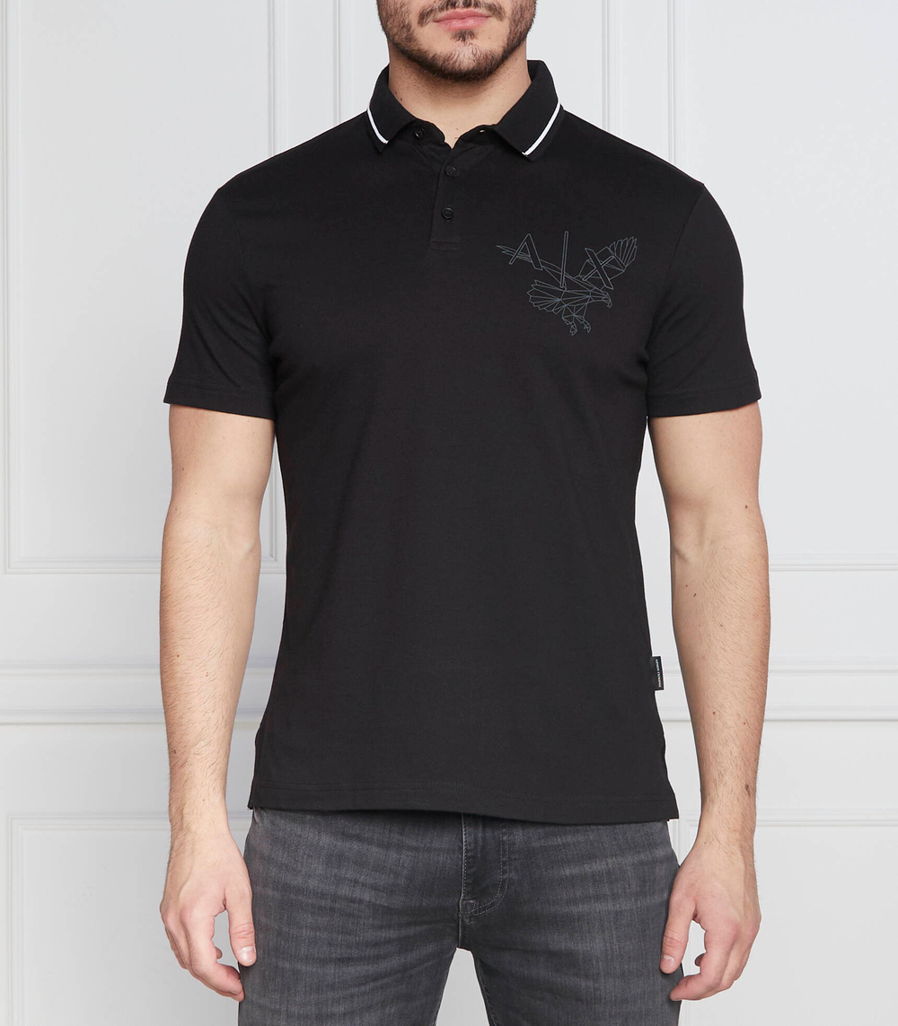 поло Armani Exchange - черный(3RZFAD ZJHAZ)
