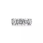 Кольцо из платины с 16 бриллиантами, Tiffany 💠 Schlumberger. В наличии