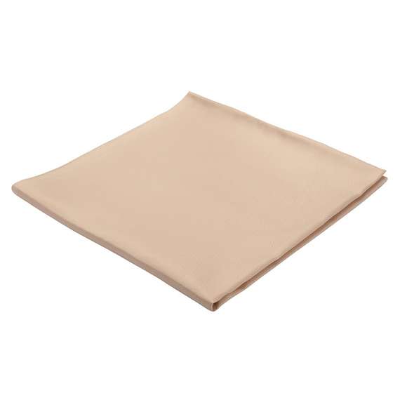 Скатерть бежевого цвета с фактурным жаккардовым рисунком из хлопка Essential, 180х180 см