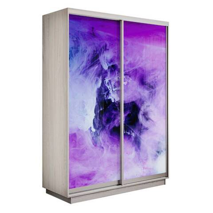 Экспресс Фото Дуо Шкаф-купе двухдверный (Фиолетовый дым)