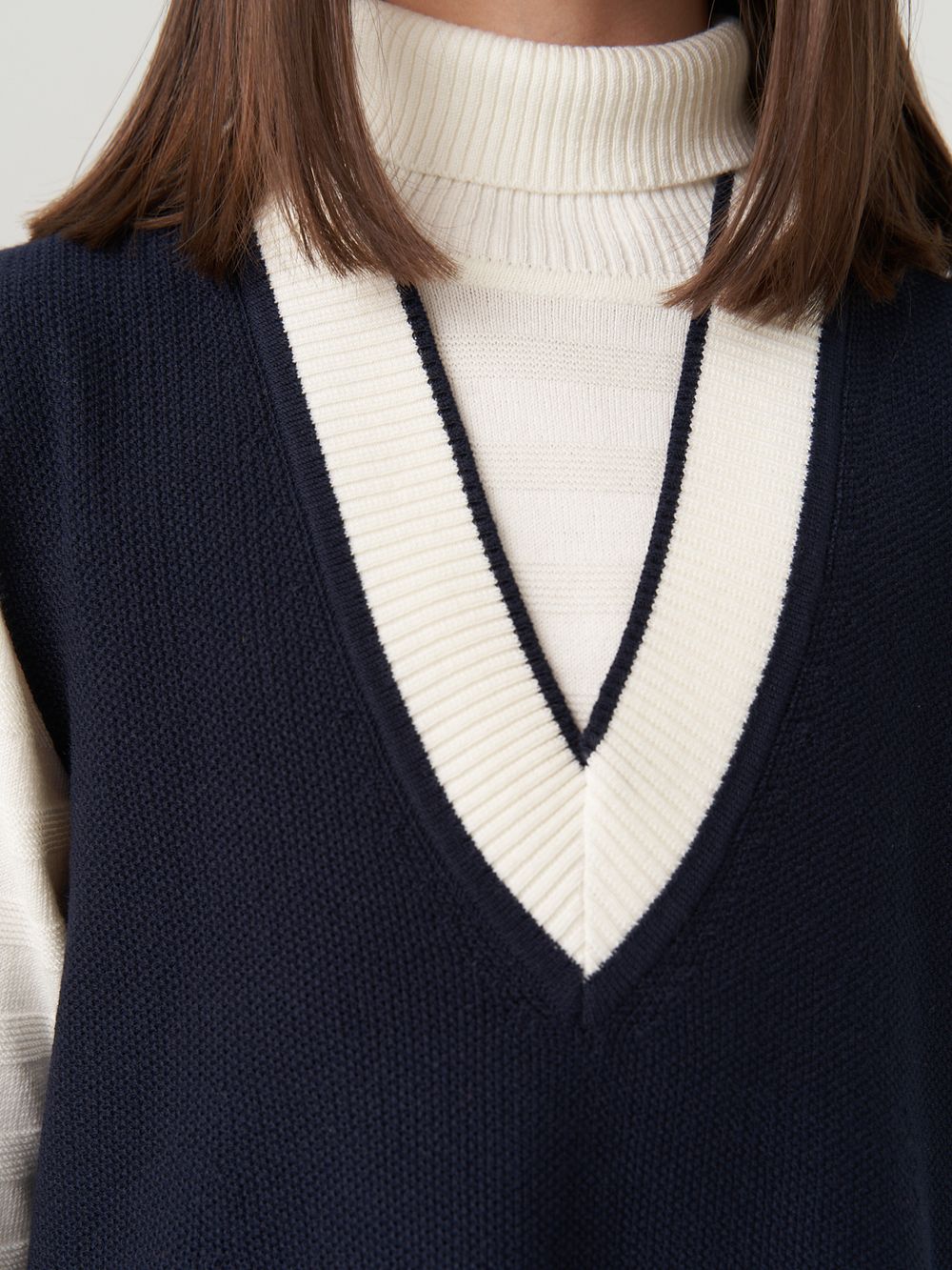 Сарафан школьный для девочки AT974 синий