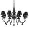 Подвесная люстра Ideal Lux Blanche SP8 Nero 111896