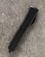 Автоматический складной нож Microtech Ultratech Hellhound Shadow Black DLC 119-1DLCTSH (черный-черный)