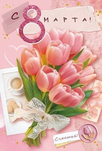 Открытка "8 марта" 9.0001776