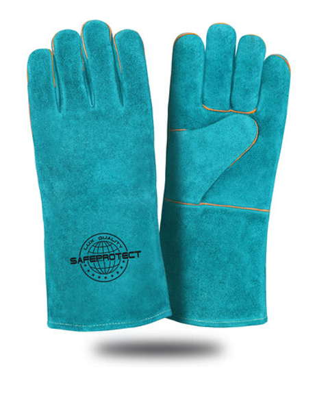 Краги спилковые утепленные Safeprotect КАМЧАТКА бирюзовые (меховые) р. 10,5нные желтые (меховые) р. 10,5