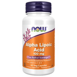 Now Foods Alpha Lipoic Acid 100 mg 60 veg capsules, Альфа-липоевая кислота