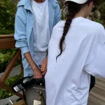 Рубашка Смерч #4 Вельветовая Голубая