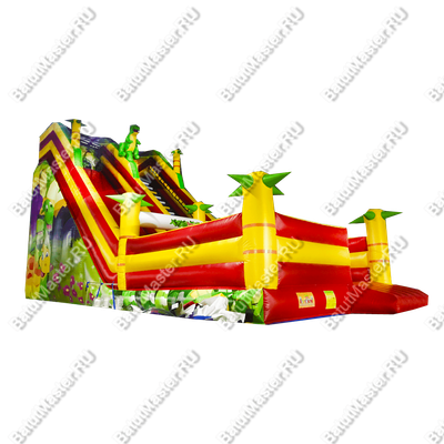 Надувной батут-горка "Тропические приключения"