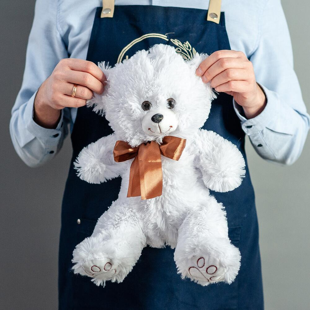 Игрушка мягкая плюшевый медведь белый 52см