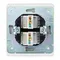 Розетка ROUND компьютерная двойная RJ45+RJ45 кат6 с/у перламутр KRANZ