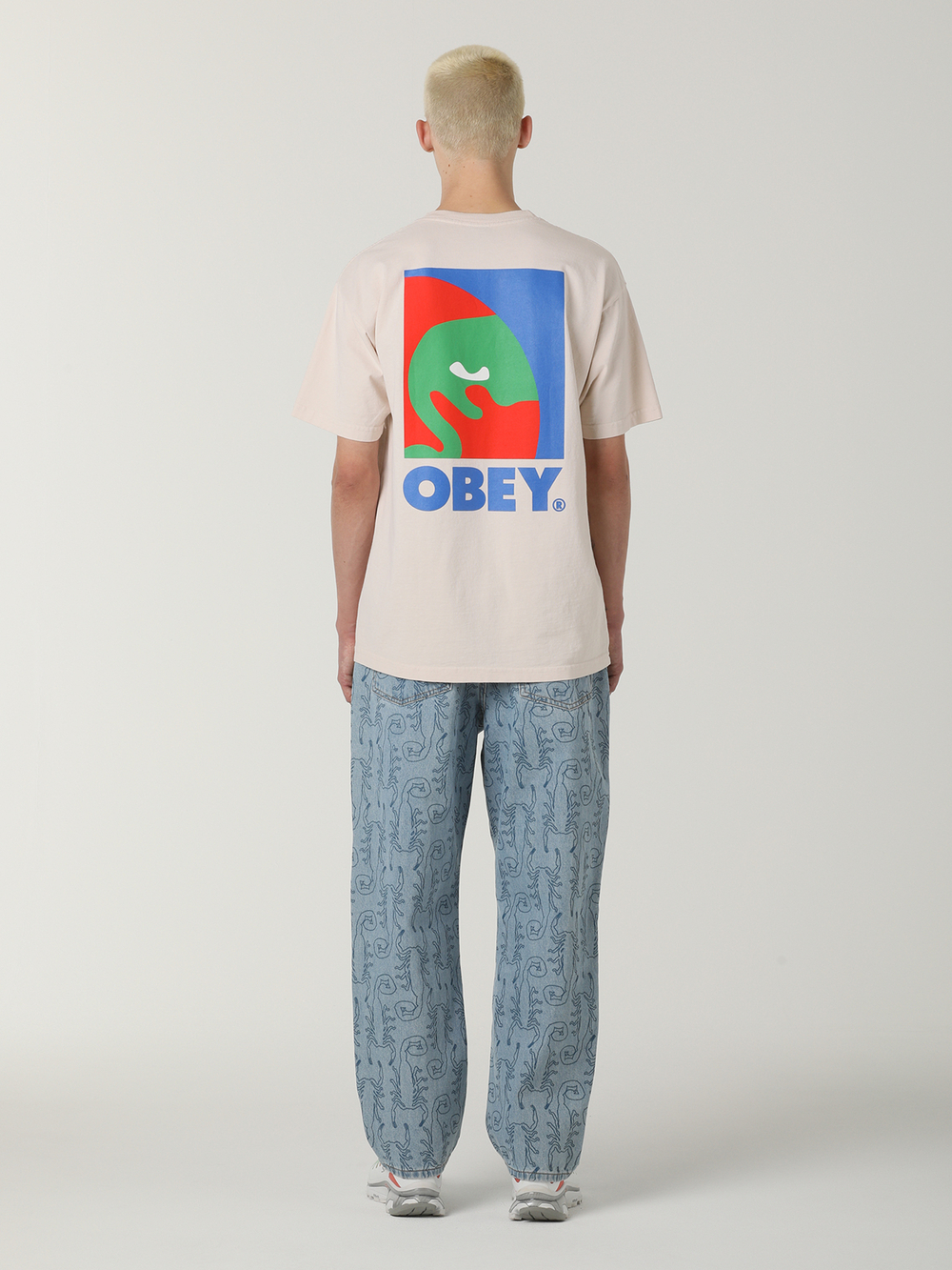Мужская Футболка Obey Circular Icon