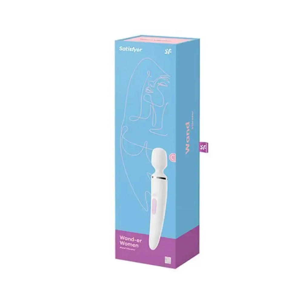 Белый вибратор Satisfyer Wand-er Woman