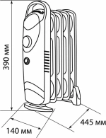 Масляный обогреватель TDM ELECTRIC МИНИ-11 SQ2501-0910