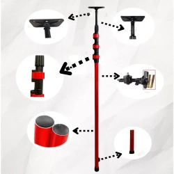 Распорная телескопическая штанга для лазерного уровня 0.8-4 метра