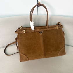 Prada Extra Large Leather Handbag 42 cm