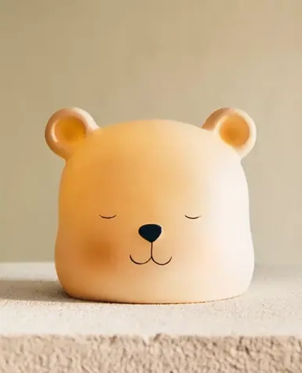 ZARA HOME Детский ночной светильник в форме медвежонка, бежевый