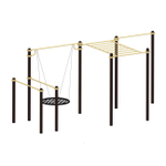 Спортивный комплекс №79, качели, брусья, рукоход, турник, 5900*2250*2700 мм., D=89 мм.