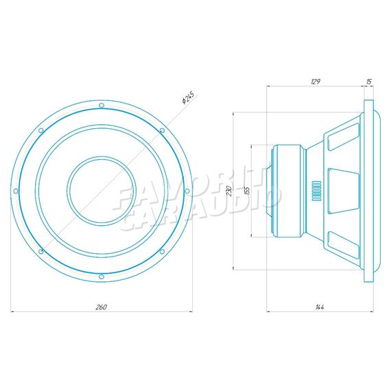 Сабвуфер ORIS FT-10