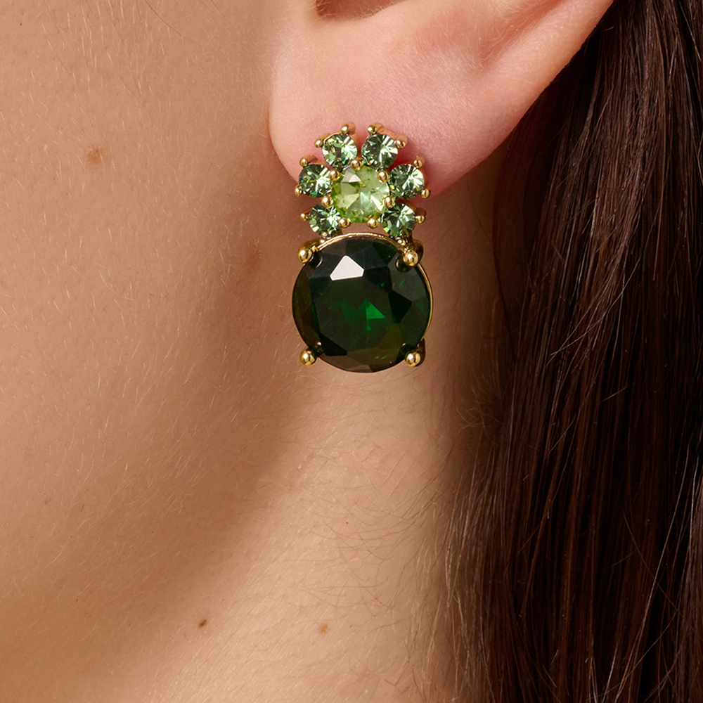 Серьги Dyrberg Kern BECKIA SG EMERALD GREEN 470096