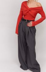 ТОП-БОДИ С УЗЛОМ, КРАСНЫЙ