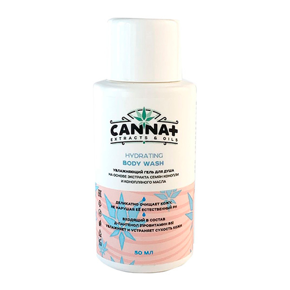 Гель для душа Canna+ Hydrating Body Wash 50мл
