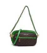 кожаная сумка через плечо 2в1 jet set logo Michael Kors - зеленый(32R3GJ6C4L)