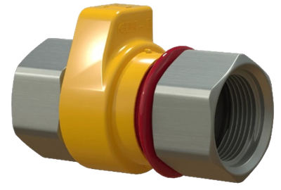 Клапан запорный газовый с электромагнитным КЗЭУГ-Б-25 /А, Д16Т, муфтовый