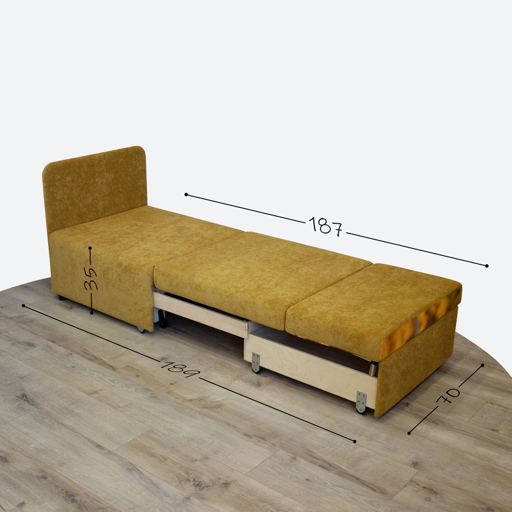 Кресло-кровать "Миник" 70 см, купон Собаки