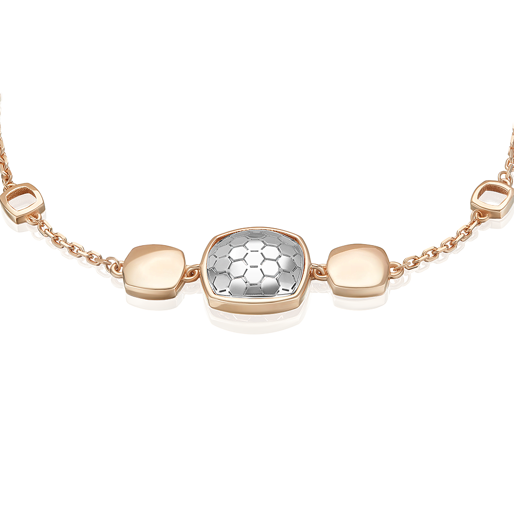 Браслет из комбинированного золота