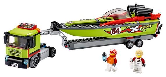 Lego konstruktor City Race Boat Transporter