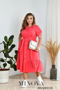 Платье 21-93-кораловый Minova