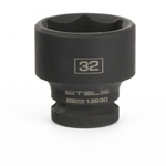 Головка ударная шестигранная, 32 мм, 1/2, CrMo Stels