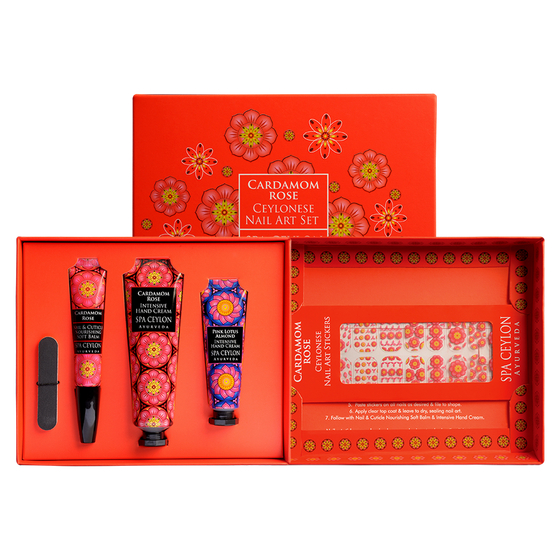 Набор для ухода за руками и ногтями "РОЗА И КАРДАМОН"