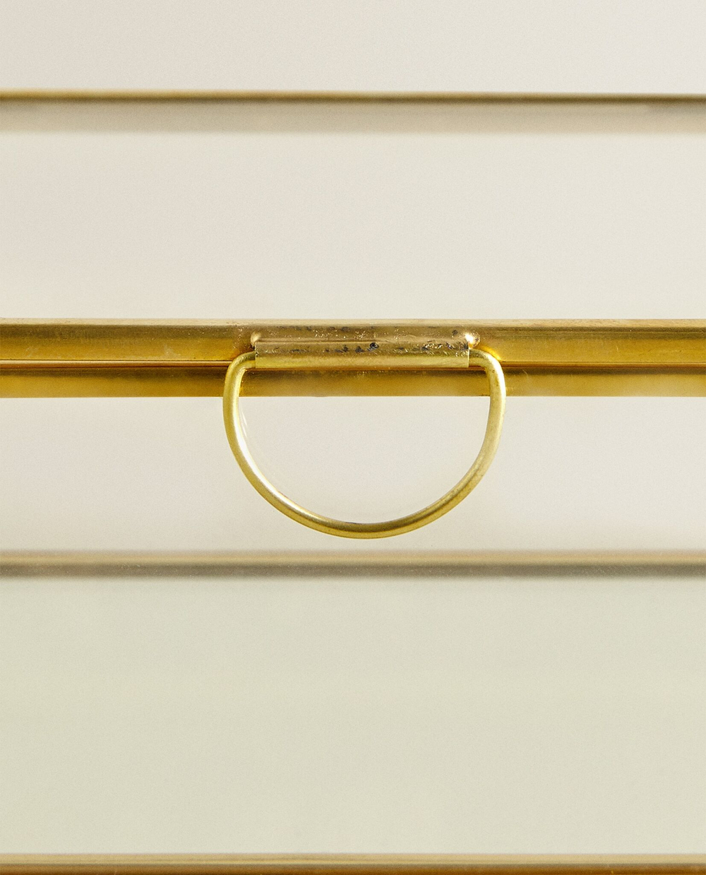 ZARA HOME ШКАТУЛКА ИЗ СТЕКЛА С МЕТАЛЛИЧЕСКИМ КАРКАСОМ