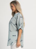 Блуза Онисия (зеленая/стрекозы) Б15949-4М LT Collection