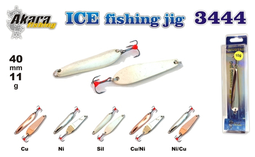 Блесна зимняя Akara Ice 3444 11 гр. Sil