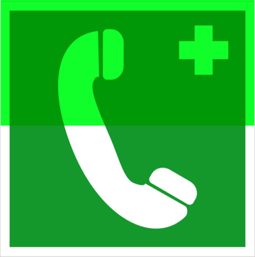 ЕС 06 "Телефон связи с медицинским пунктом (скорой медицинской помощью) "